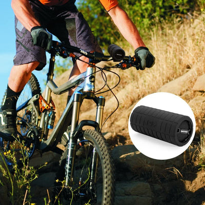 Bluetooth Wireless Speaker, Waterproof and Wearable Outdoor Speaker with 3.5mm Aux MicroSD Input HiFi Bass for Mountain Bike Bicycle Electric Scooter (Black)