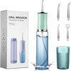 Cordless Water Flosser, Dental Oral Irrigator - 3 Modes with 4 Replaceable Jet Tips & Detachable Water Tank