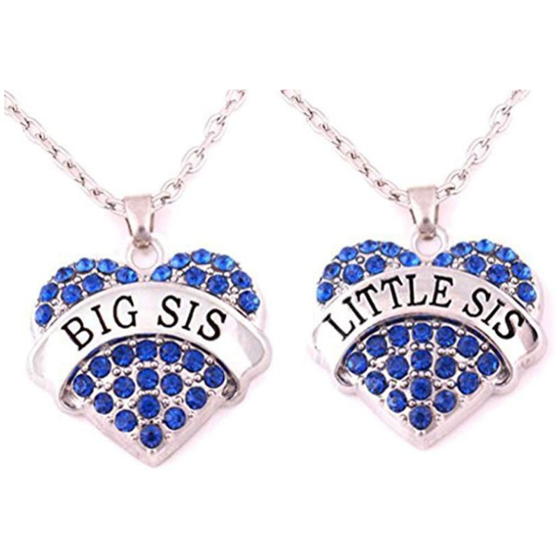 Sister's Matching Heart Necklace Set