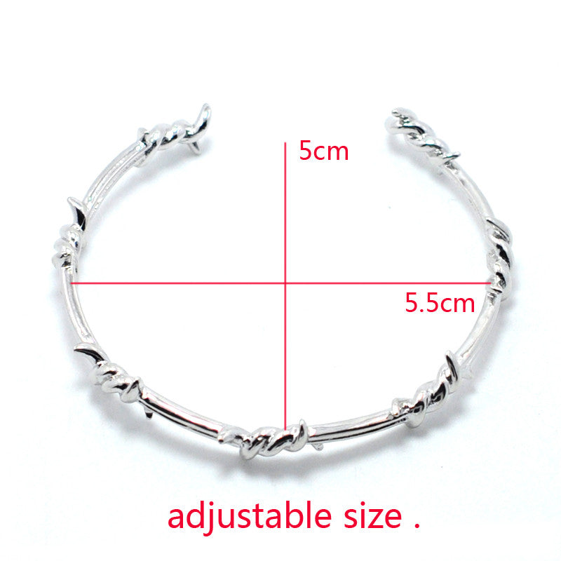 FYSARA Adjustable Black Twist Wristband Bracelets For Women Cuff Punk Men Bracelets & Bangles For Couple Jewelry Gift 4 colors