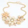 Ahmed Jewelry Fashion Gem Flower Necklace Choker Necklaces Statement New For Woman