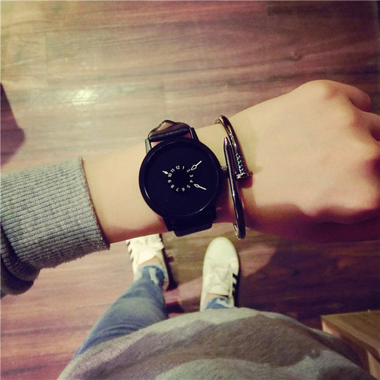 Women men quartz-watch BGG brand unique dial design lovers' watch