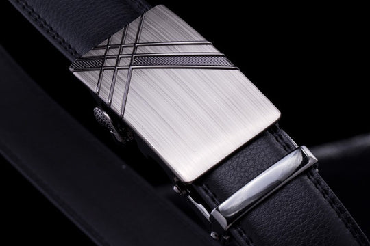 Men's Casual Genuine Leather Cross Slide Buckle