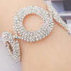 Women's Rhinestone Silver Plated Crystal Bracelet