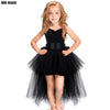 Tutu Dress Tulle V-neck Train Girl Evening Birthday Party Dresses Kids Girl Ball Gown Dress Halloween Costume 2-8Y