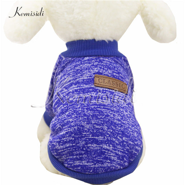 KEMISIDI Dog Clothes Ten Colors Classic Fashion Wool Sweater Dog And Cat Autumn And Winter Sweet Fleece Clothing