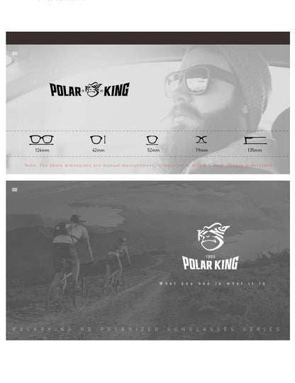 POLARKING Brand Polarized Sunglasses For Men Wayfarer Oculos de sol Men's Fashion Square Driving Eyewear Travel Sun Glasses