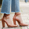 Women's Classic High Heel Ankle Strap Pumps