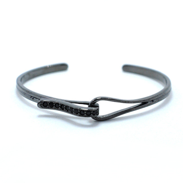 FYSARA Adjustable Black Twist Wristband Bracelets For Women Cuff Punk Men Bracelets & Bangles For Couple Jewelry Gift 4 colors