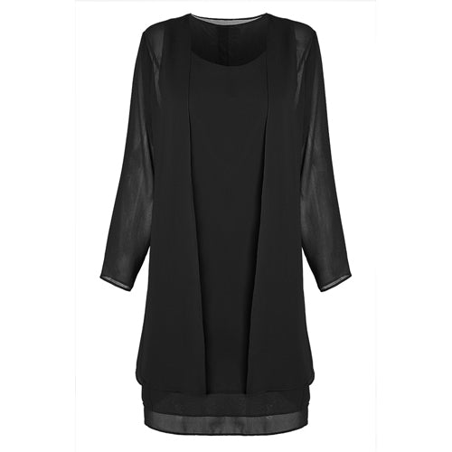 OTEN Two Piece set 5XL Plus size Clothing Women   Long sleeve Loose Casual Party Chiffon midi dress trending products
