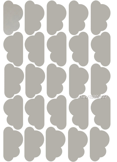 25 Piece: Nursery Cloud Vinyl Decal Wall Stickers
