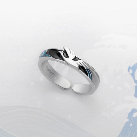 Women's Flying Bird or Wave S925 Ring