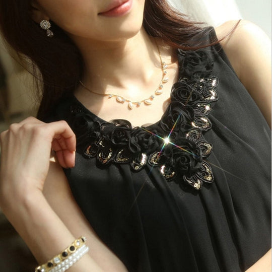 Women's Lace Elegant Sleeveless Blouse
