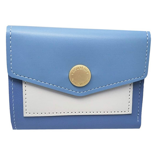 Women's Tri-Fold PU Leather Clutch Wallet