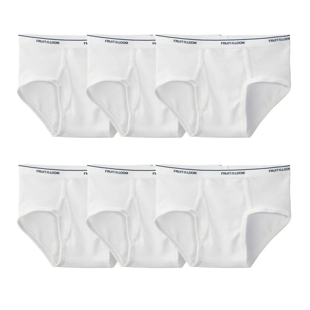 Fruit of the Loom Men'S White Briefs, 9 Pack, Sizes S-XL