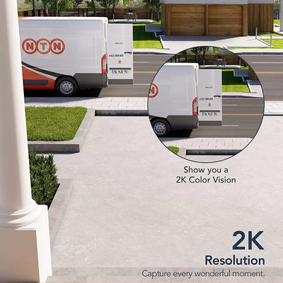 2K Wifi Outdoor Surveillance Cameras - PIR Motion Detection,Two-Way Audio, IP66 Waterproof & Night Vision