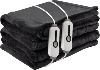 Heated Electric Throw Blanket, Cozy Flannel Heating Blanket with 4 Heat Levels 