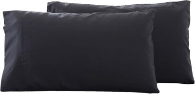 2 Pack Microfiber Queen Pillowcases - Super Soft Envelope Closure - Wrinkle, Fade and Stain Resistant