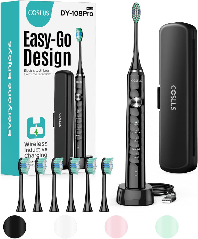 Miri - Electric Rechargeable Toothbrush with Travel Case -5 Modes