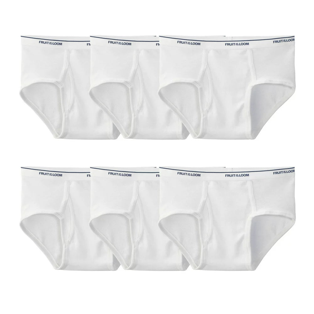 Fruit of the Loom Men'S White Briefs, 9 Pack, Sizes S-XL