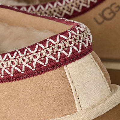 UGG Tasman II Slippers - Sand Dark Cherry