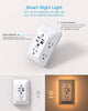  Outlet Extender with Night Light, Multi Plug Outlet, USB Wall Charger Surge Protector