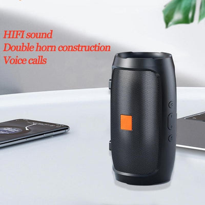 Wireless Portable Bluetooth Speaker with 360° Surround Sound, Enhanced Bass, IP65 Waterproof