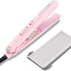 Ceramic Tourmaline Small Hair Straightener for Short Hair/Bangs, Dual Voltage with Storage Bag