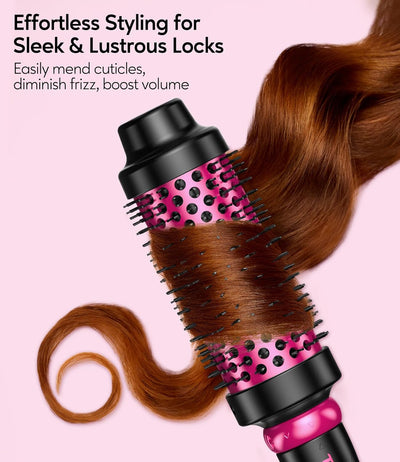 3-in-1 Thermal Brush Set - Create Perfect Blowout Looks, One Temp 392℉ for Thin to Medium Hair