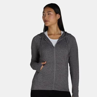 Women’s Zip-Up Hoodie with Long Sleeves, Sizes XS-4X