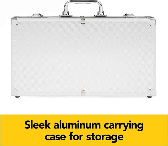 300-Piece Poker Set with Aluminum Carrying Case & Professional Weight Chips & Poker Dice