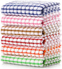 Kitchen Dish Towels, 16 Inch X 25 Inch Bulk Cotton Kitchen Towels and Dishcloths Set, 6 Pack Dish Cloths for Washing Dishes Dish Rags for Drying Dishes Kitchen Wash Clothes and Dish Towels