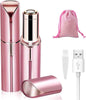 Mini Electric Razor Shaver Portable Bikini Epilator for Lips, Chin, Armpit, Peach Fuzz-USB Rechargeable