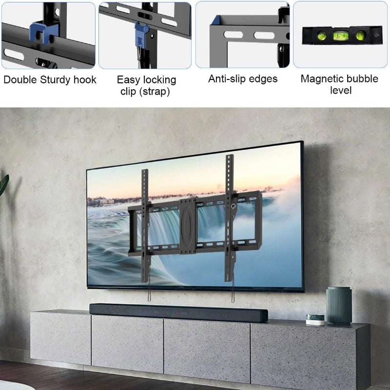  Tilt TV Wall Mount for TVs, Universal Mount with 132lbs Capacity