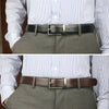 Men's Reversible Leather Belt, Black & Brown, One Belt Reverse for 2 Sides