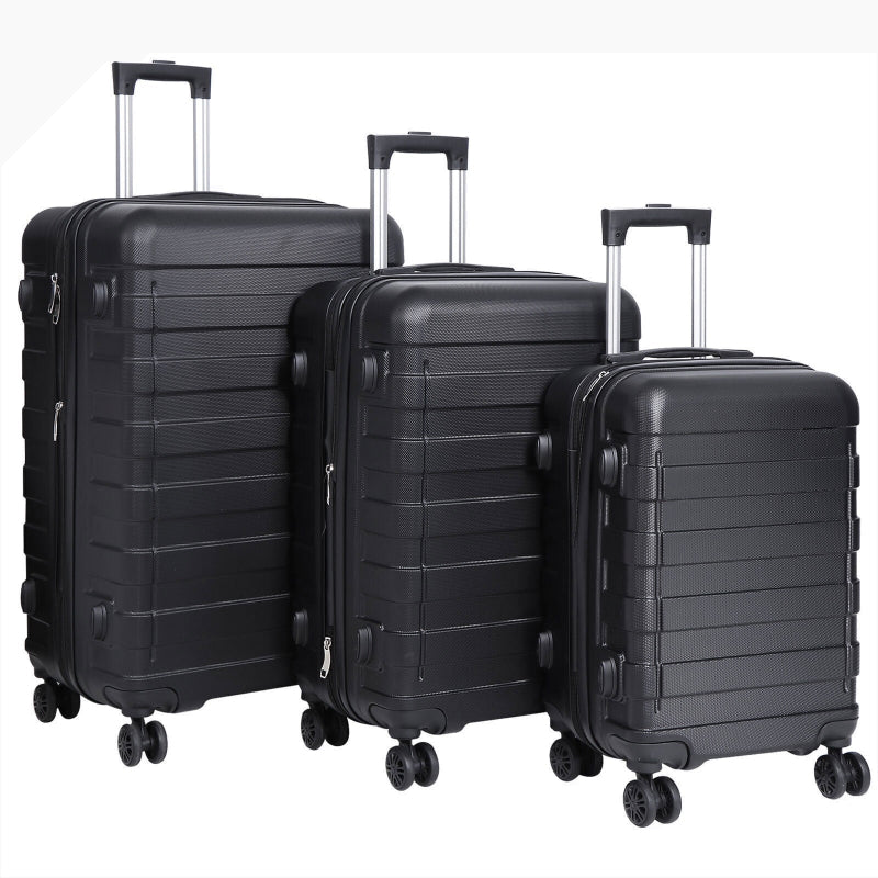 Luggage Set 3 Piece Expandable Spinner Suitcase W/Combination Lock 22.5"26.3"30"