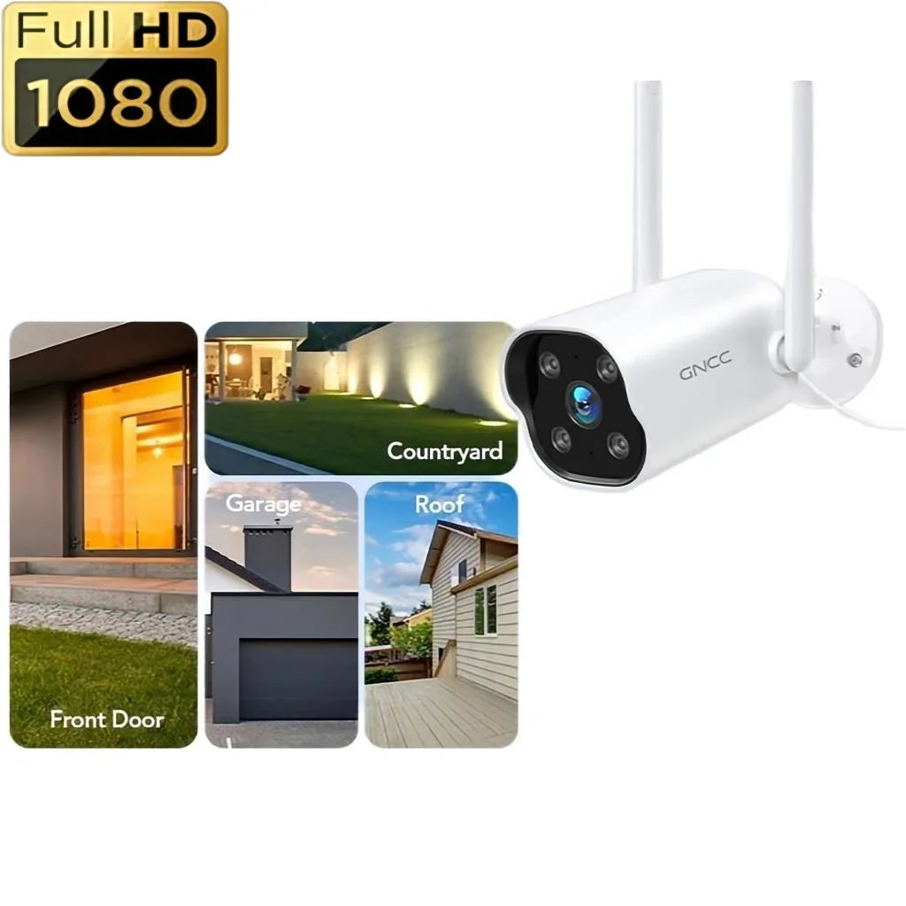 2K Wifi Outdoor Surveillance Cameras - PIR Motion Detection,Two-Way Audio, IP66 Waterproof & Night Vision