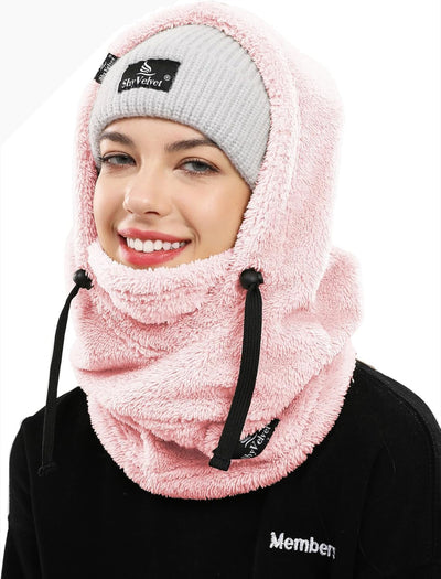 Velvet Balaclava Winter Face Mask, Fleece & Wind-Resistant