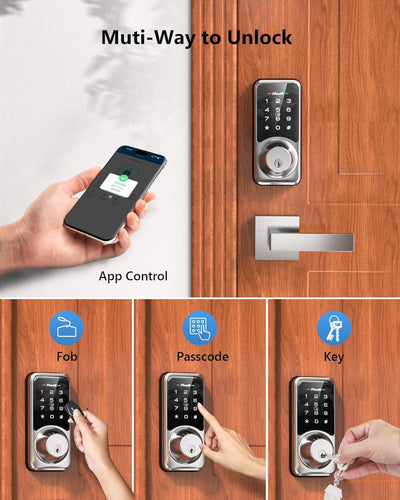 WiFi Smart Lock with Keyless Entry, App Control, Touchscreen Keypad, Auto Lock