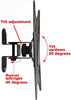 Tilt Swivel TV Wall Mount Bracket for 27"-40" TV - Loading Capacity to 66lbs