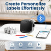 Mini Bluetooth Label Maker with Tape, Rechargeable Smartphone Label Printer for Home & Office