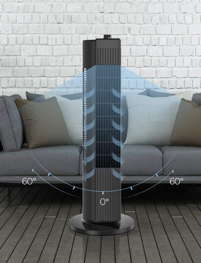 28" 3-Speed Oscillating Tower Fan