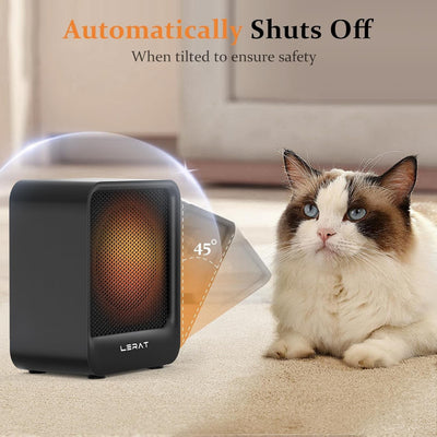 500W Electric Space Heater with 2 Speeds for Indoor Use