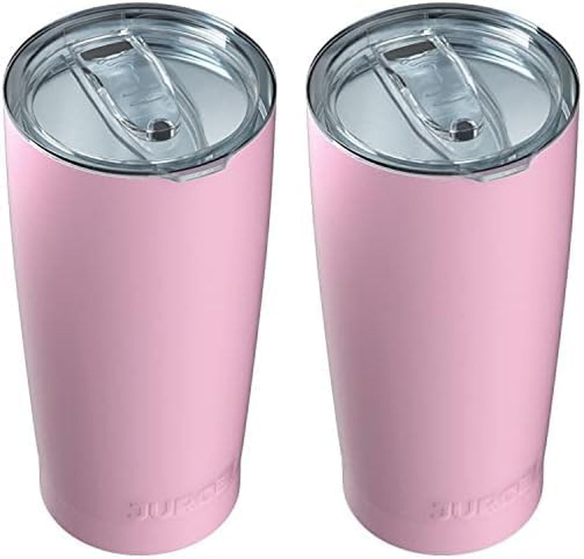 20oz Stainless Steel Tumbler, Vacuum Insulated with Lid and Straw for Hot and Cold Drinks