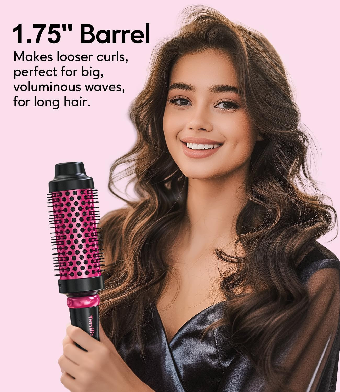 3-in-1 Thermal Brush Set - Create Perfect Blowout Looks, One Temp 392℉ for Thin to Medium Hair