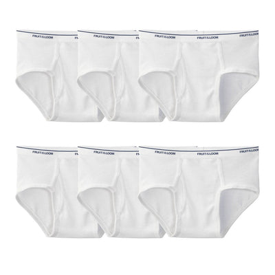 Fruit of the Loom Men'S White Briefs, 9 Pack, Sizes S-XL