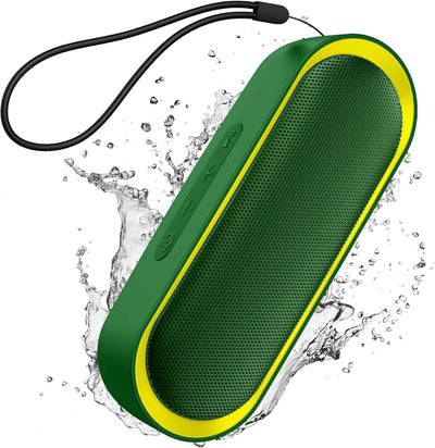 Waterproof Bluetooth Speaker with TWS, 24-Hour Playtime, Stereo Sound