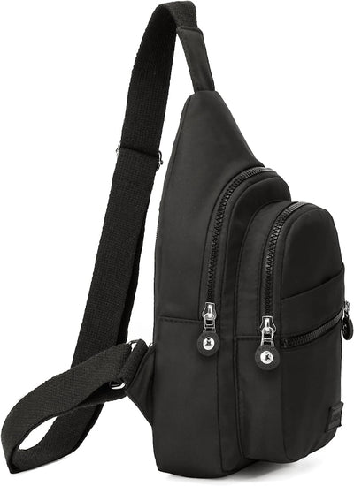 Small Sling Backpack Crossbody Bag, Chest Daypack for Hiking and Traveling