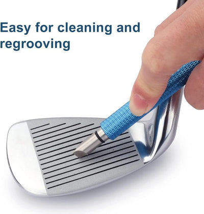 Golf Club Re-Grooving Tool and Cleaner for Wedges & Irons