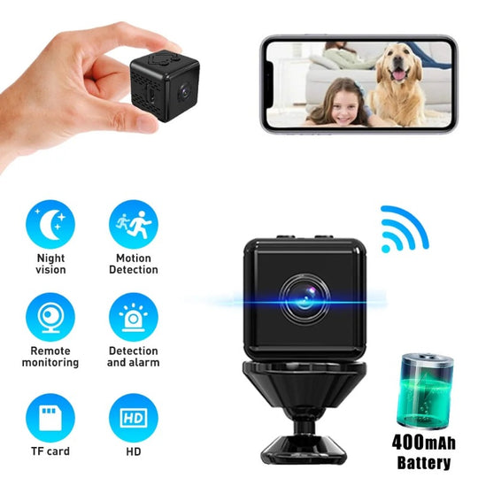 Wireless Mini IP Surveillance Camera HD 1080P Portable 2.4Ghz Wi-Fi